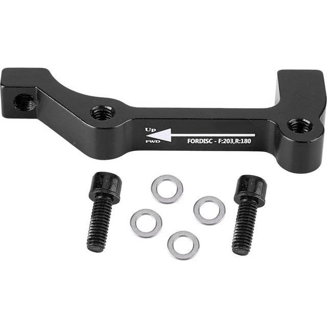 1pcs Bike Disc Bicycle Brake Mount Caliper Adapter PM A-F180 IS B-F203/R180 (B-F203/R180 Black)