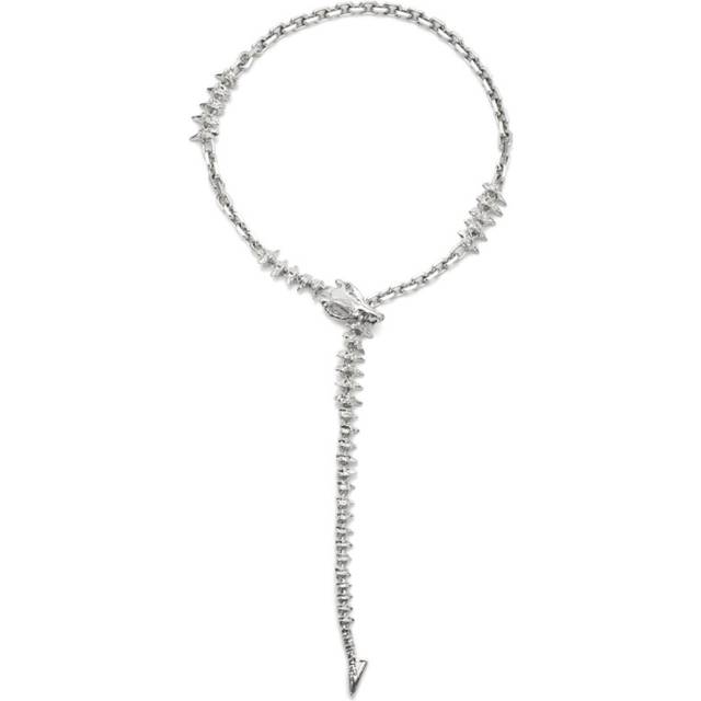 Dragon chain necklace silver