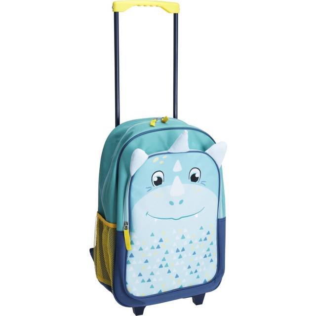 Childrens Dinosaur Suitcase | Kids Travel Rucksack Cabin Bag Carry On Suitcase | Trolley Suitcase With Wheels Hand Luggage Bag For Kids