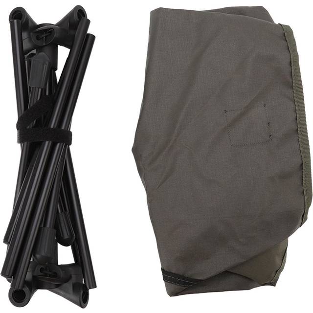 Moon Chair Folding Lightweight Aluminum Alloy and Oxford Cloth Low Back Camping Chair for Outdoor green