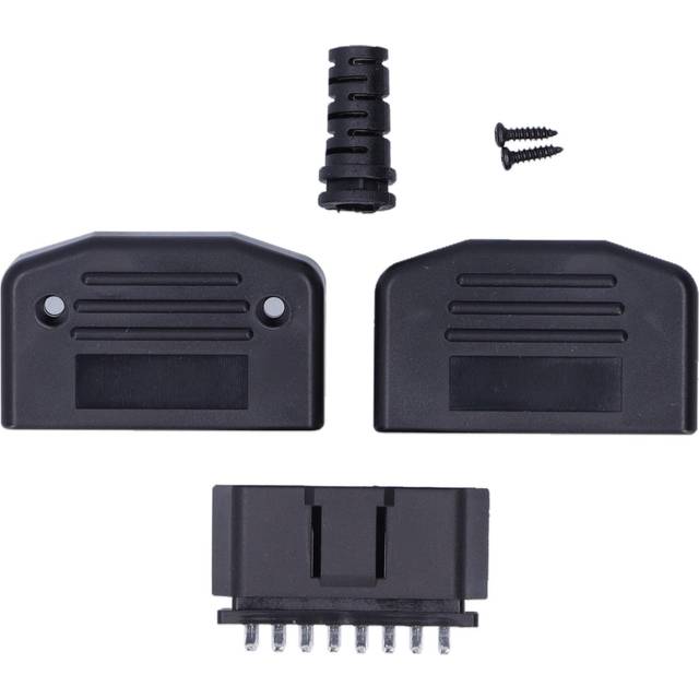 Auto OBD2 16 Pin Male Connector Plug Diagnostic Tool Adapter Universal for Most Car 24V