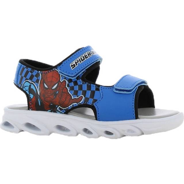 Marvel Spiderman Blinkande Sandaler, Cobalt Blue/Black, 29