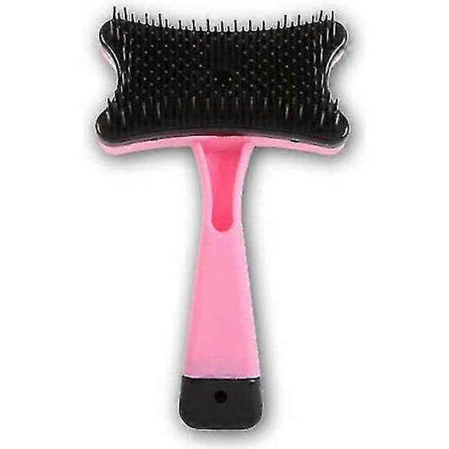 (rose Red, One size) Pet dog comb cat and dog hair brush Teddy oneclick hair removal comb brush supplies cat comb