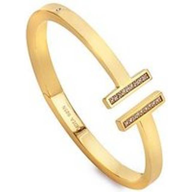 Hot Diamonds HD X TG T-Bar Bangle - Gold Plated, Gold, Women