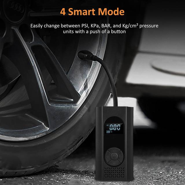 Tire Inflator Portable Air Compressor Car Tire Air Pump with Digital Tire Pressure Gauge Air black