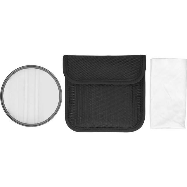 Double Half Moon Prism Special Effect Filter Camera Center Field Separation Diopter Filter 82mm