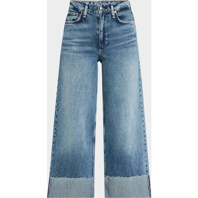 Sofie High-Rise Wide-Leg Ankle Cuff Jeans - ATLANTIC - 25