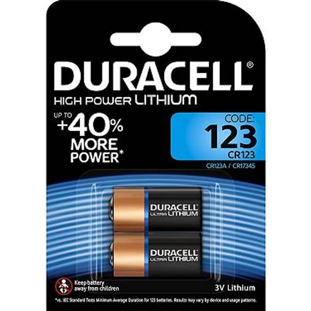 Duracell Ultra 123 3V Lithium Battery x2