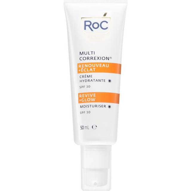 RoC Multi Correxion Revive + Glow Face Moisturiser SPF30 â Vitamin C Hydration & Sun Protection with UVA/UVB Defence â 50ml