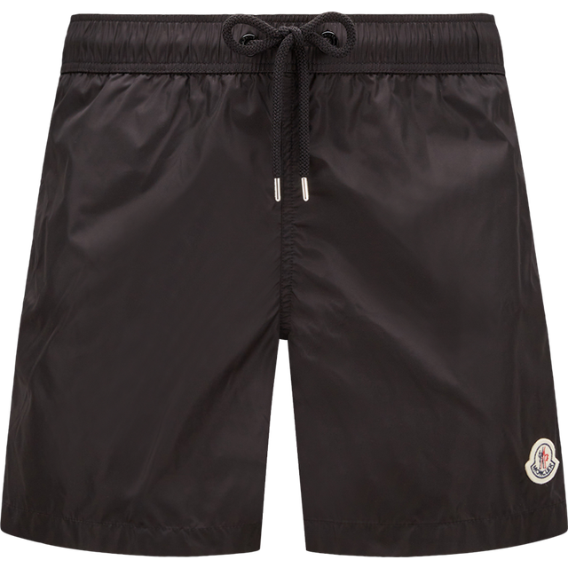 MONCLER | Black logo patch swim shorts | Man | XL - black (XL)