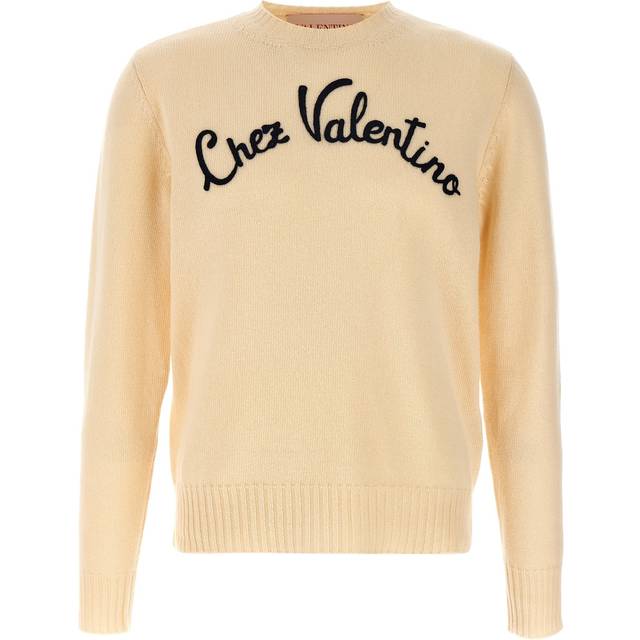 Valentino Garavani-Chez Valentino Maglioni Beige-Uomo - White