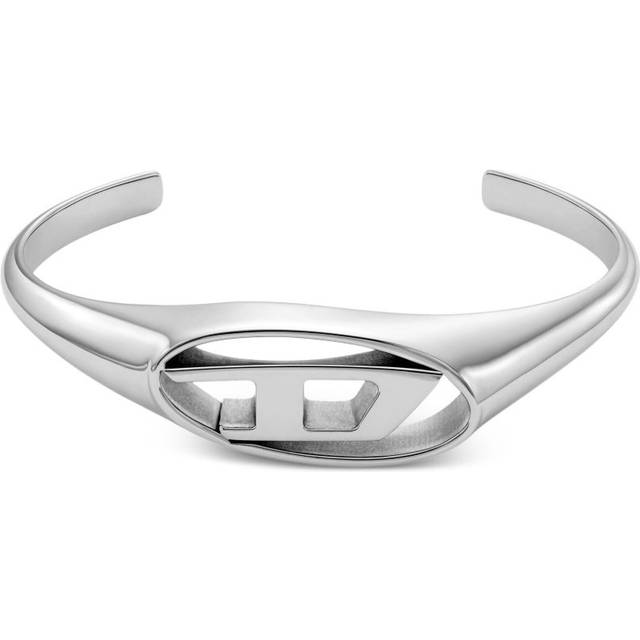 Diesel - Oval D bracelet - unisex - stainless steel - One Size - 01 SILVER