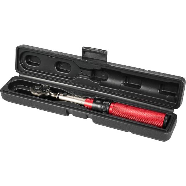 Drive Click Torque Wrench 72-Tooth Dual-Direction Reversible Torque Wrench with Buckle for YD-30N 1-4 red