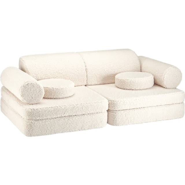 WIGIWAMA Settee Teddy |Kräm |136X 78X 46 cm