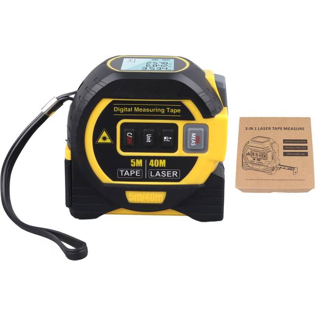 Laser Tape Measure 3 in 1 40m Laser Ranging Infrared Digital Tape Measure for Industry Accurate