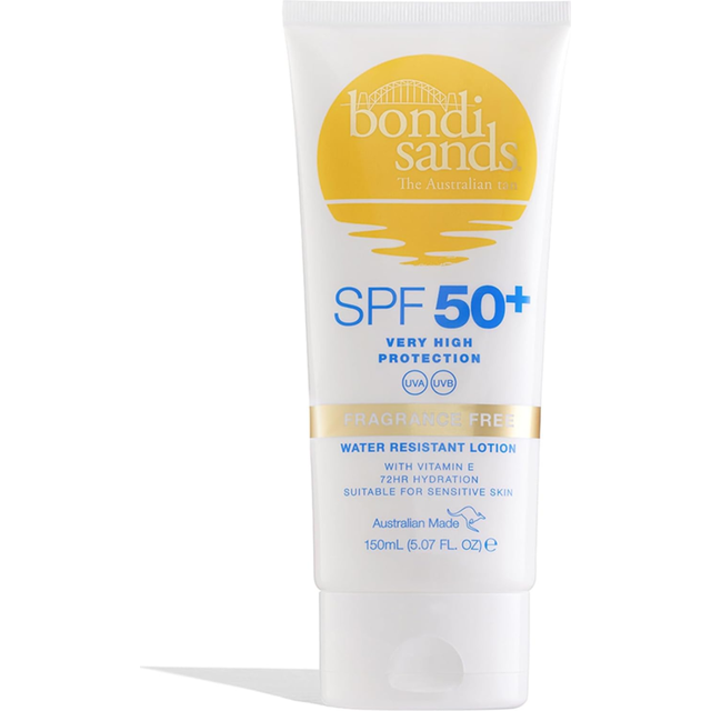 Bondi sands fragrance free sunscreen lotion spf 50+ | non-greasy broad-spectrum