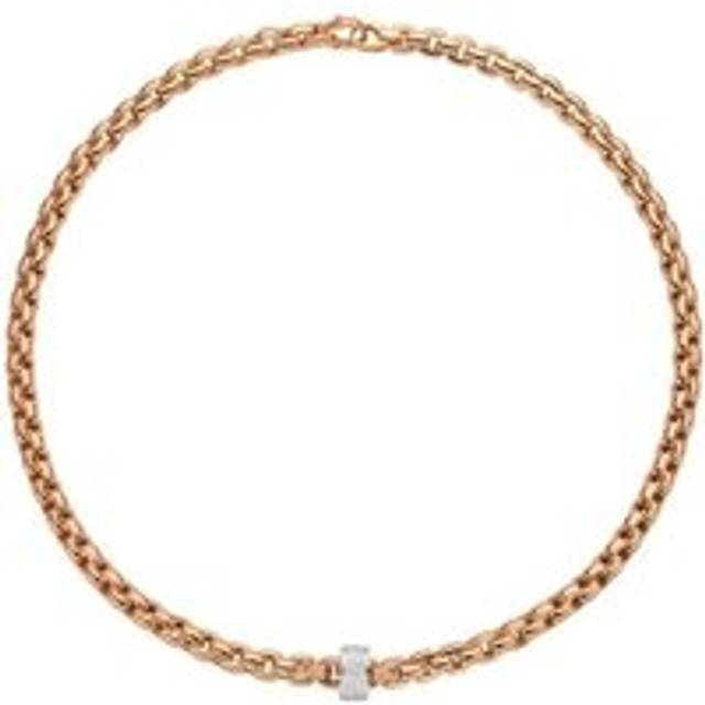 Fope Eka 18ct Rose Gold 0.63ct Diamond Necklace