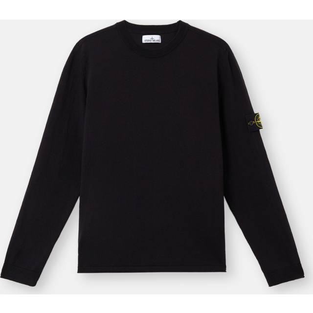 Stone Island Logo Crew Neck Sweater - Blue - XXL