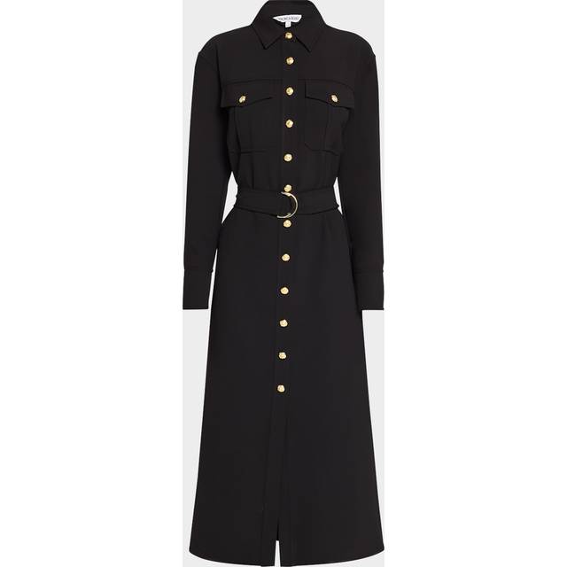 Jaden Belted Shirtdress - BLACK - 4
