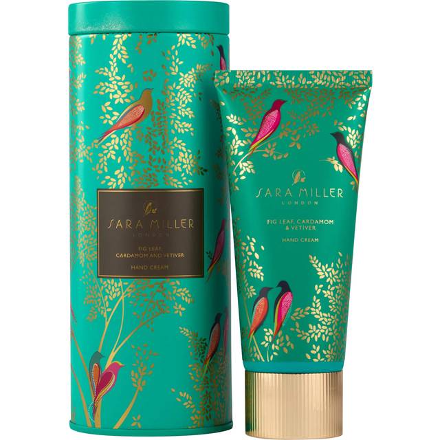 Sara Miller Chelsea Fig Leaf, Cardamom &amp; Vetiver Hand Cream 100ml Tin