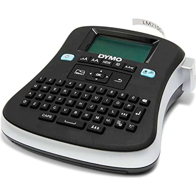 LabelManager 210D Label Maker  Desktop Label Printer  Portable Label Maker with QWERTY Keyboard  Large Display  OneTouch Smart Keys  For Home  Office