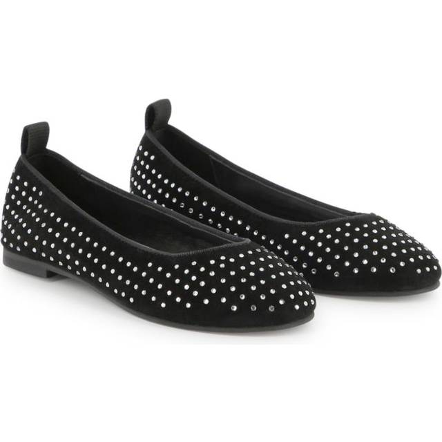 Marc Jacobs Kids - stud-embellished ballerina shoes - kids - Leather/Leather/Rubber - 36 - Black