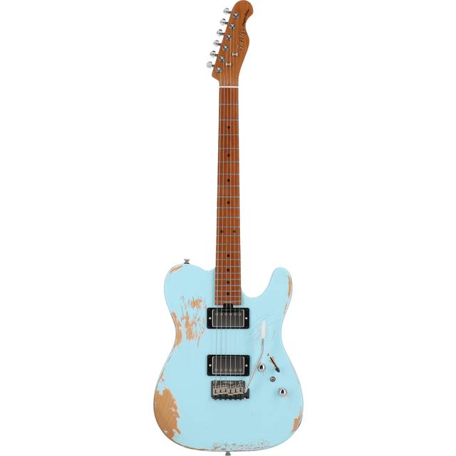 (B-Stock) Fazley Project P1 Flashback T Sky Blue Limited Edition Electric Guitar with Deluxe Gig Bag