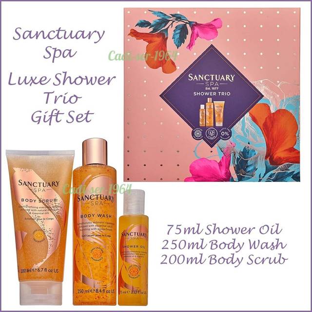 Sanctuary spa gift set luxe shower trio shower time bliss gift set
