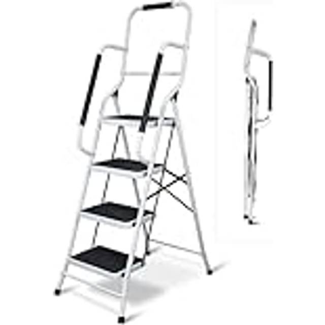 Aidapt 4 STEP STOOL WITH HANDRAILS