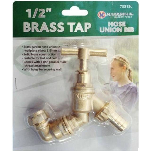 Universal brass outside garden tap / hose union 1/2" brass tap hose union bib