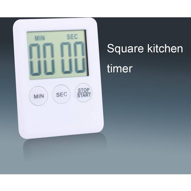 Large LCD Digital Kitchen Timer Cooking Timer Alarm with Magnet Gadgets Cooking White