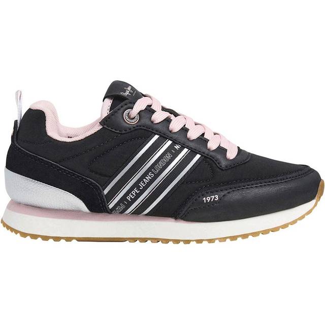 Pepe Jeans for girl. PGS40011 Dublin Half Sneakers black (38), Flat, Laces, Casual, children's fashion