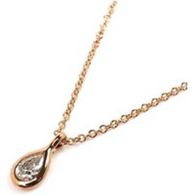 Womens Preloved Pear Diamond Pendant Rose Gold Wo - Metallics - One Size