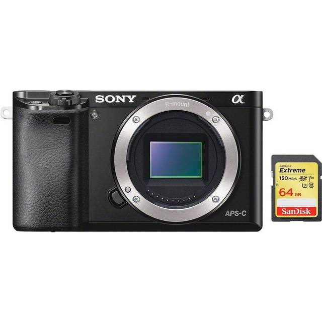 SONY A6000 Body Black + SanDisk Extreme 64G SD card