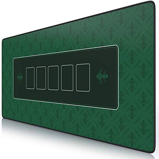 XXL Poker Mat - Gaming Mouse Pad Mouse Mat - 900 x 400mm - XXL mousepad - table mat large size - improved precision and speed - rubber base for stable