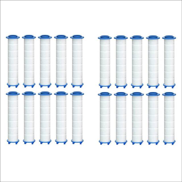 20Pcs Replacement Shower Filter for Hard Water - High Output Shower Water Filter To Remove Chlorine and Fluoride