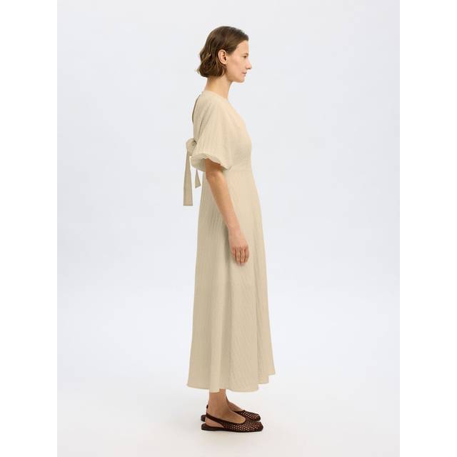 Balloon Sleeve Maxi Dress
