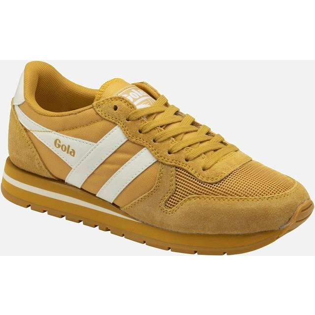 (8) Gola Daytona 88 Womens Fashion Trainers in Sun White