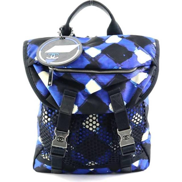 Chanel Vintage Backpack Stl. - Ryggsäkar Från Magasin - Blue (H 33cm x W 30cm x D 14cm)