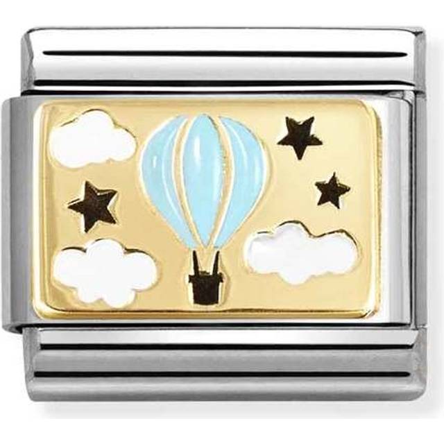 Nomination Hot Air Balloon Blue Charm - Gold