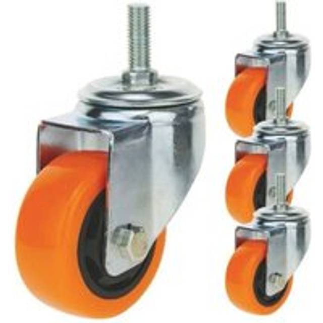Gabrielle - swivel castors polyurethane industrial wheel without brake 75 mm M12 4-pack