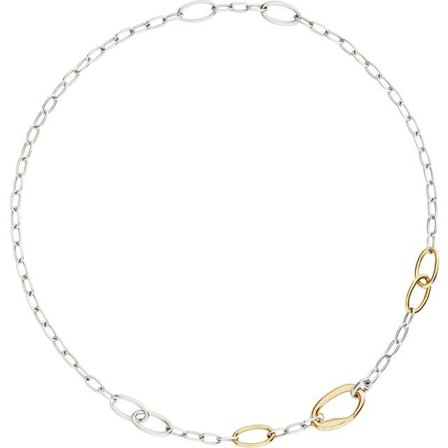 SILVER & GOLD PLATED SILVER ESSENTIALS NECKLACE