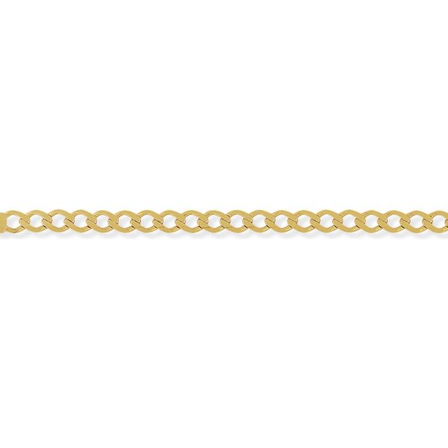 (22) Jewelco London 9ct Yellow Gold - High Performance Curb Pendant Chain Necklace - 5.2mm gauge