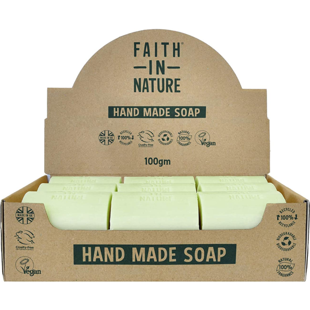 Faith in nature natural aloe vera hand soap bar box set, rejuvenating, vegan & c