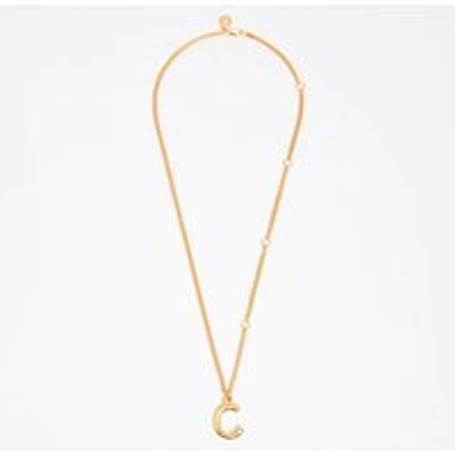 Gold letter C chain necklace - GOLD - UN