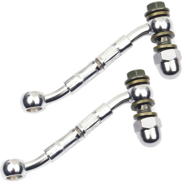 2X Motorcycle Hydraulic Brake Oil Hose Connector Modification Extension Tubing for