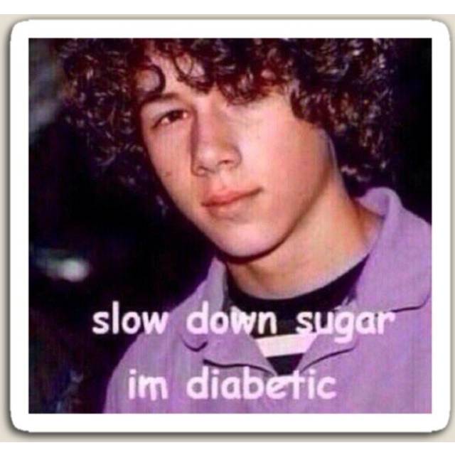 Fridge Magnets slow down sugar Nick Jonas  Acrylic Meme Decoration for Home Kitchen Office
