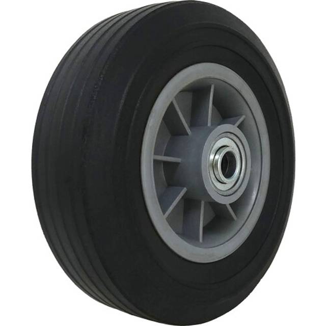 Shepherd Hardware 9600 8-Inch Hand Truck Replacement Wheel  Solid Rubber  2-1/2-Inch Ribbed Tread  5/8-Inch Bore Offset Axle