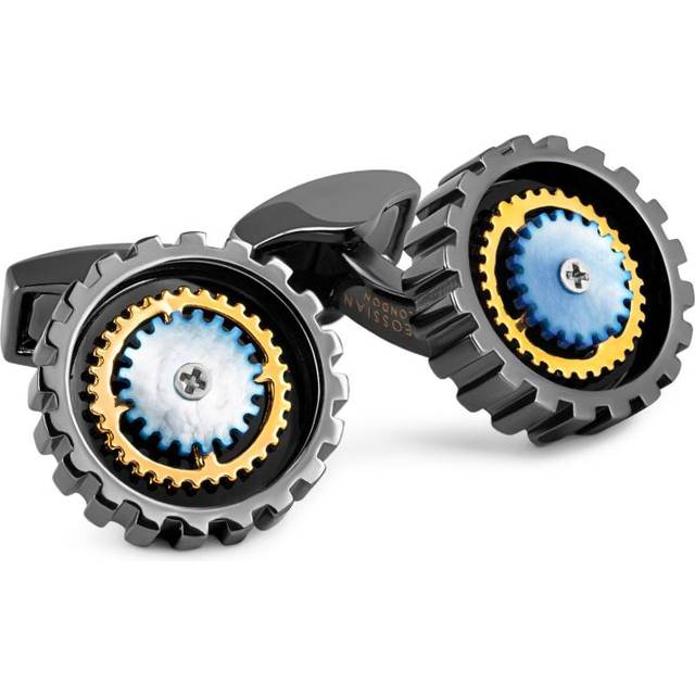 Tateossian - Rotare Gear cufflinks - men - Metal - One Size - Black
