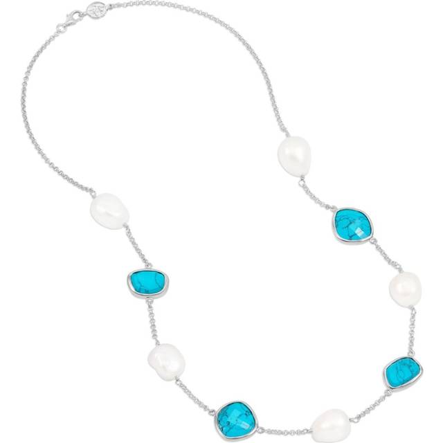 DOWER AND HALL - gemstone-embellished necklace - women - 18kt Yellow Gold Vermeil - One Size - Silver